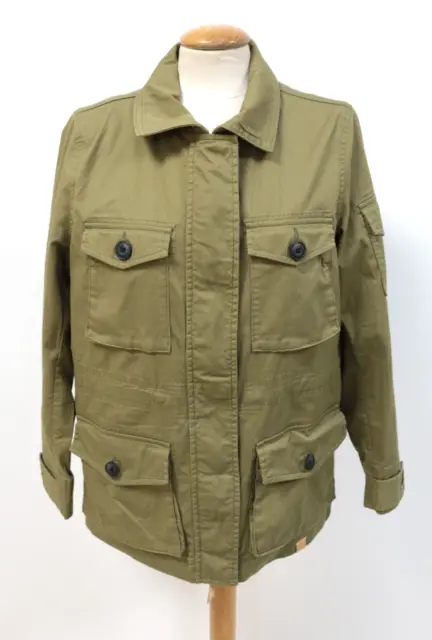 Timberland Unisex Utiliy Jacket Cotton Khaki Green Lightweight S/P See Pics