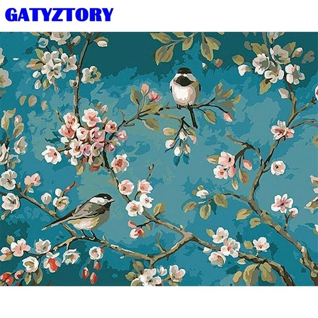 GATYZTORY 40x50cm Imagen Sin Marco Por Números Pintada a Mano Regalo Único Para