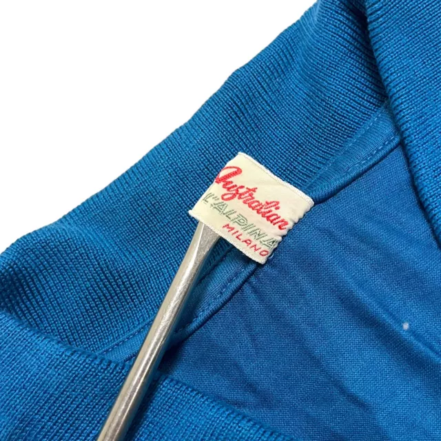 Polo Shirt Australian By L'Alpina | Vintage anni '80 Retro Tennis Sportwear Blu vintage 3