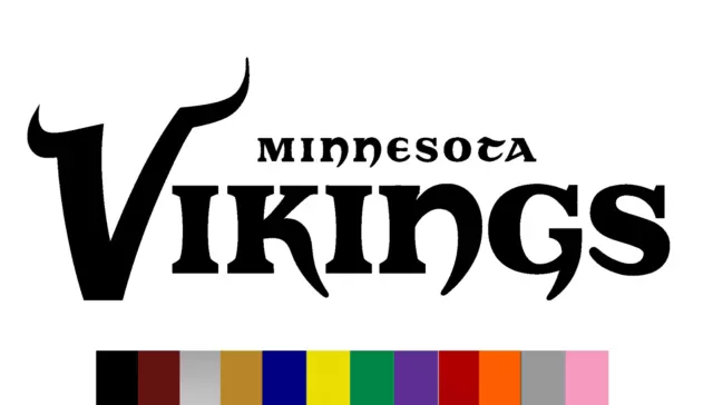 Minnesota Vikings Vinyl Decal Sticker NFL Football Car Window Laptop Bumper