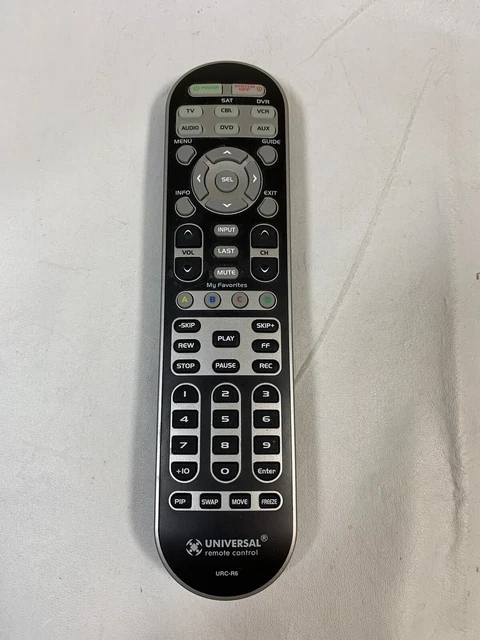 UNIVERSAL REMOTE CONTROL Model URC-R6 Learning Programmable TV DVD VCR ...
