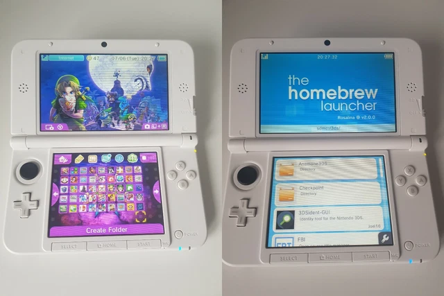 NINTENDO 3DS XL CFW Homebrew B9S LUMA3DS with 3DS games