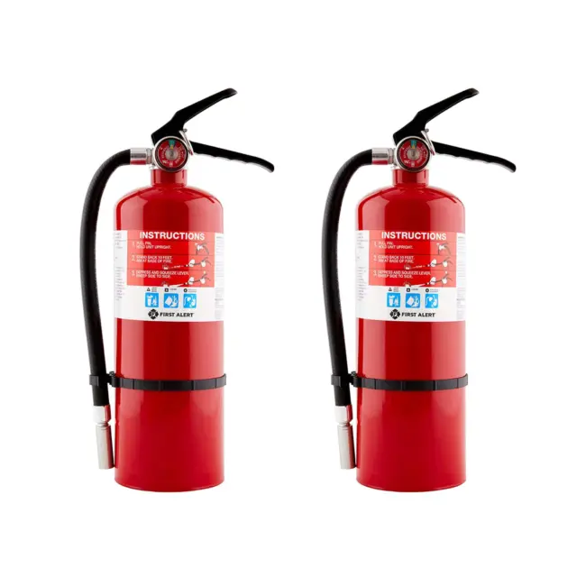 Fire Extinguisher 5 lb. 2-Pack , Home, Rechargeable, 2-A:10-B:C, First Alert NEW