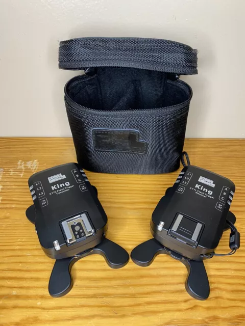 Pixel King Pro Set Wireless E-TTL Flash Trigger Set. Comp to Canon, Nikon, Sony