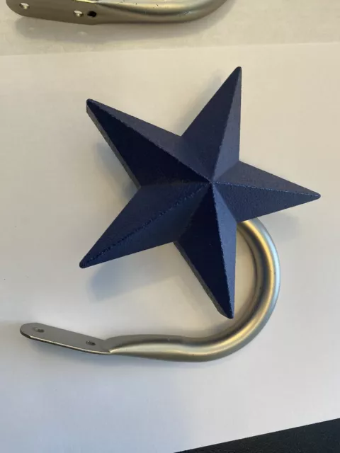 Pottery Barn Kids Blue Star Curtain Holdbacks Set of 2