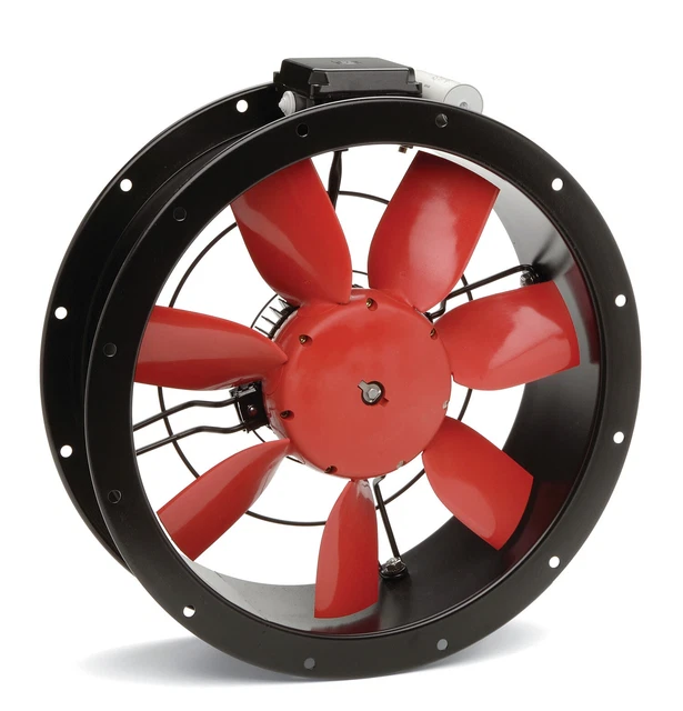 Soler & Palau DA16 Aluminum/Black 16"/400Mm Tubular Duct Direct Drive Axial Fan