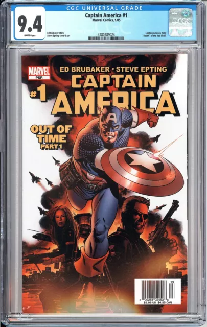 Captain America 1 CGC 9.4 2005 4180289024 Newsstand 1st Cameo Winter Soldier Key