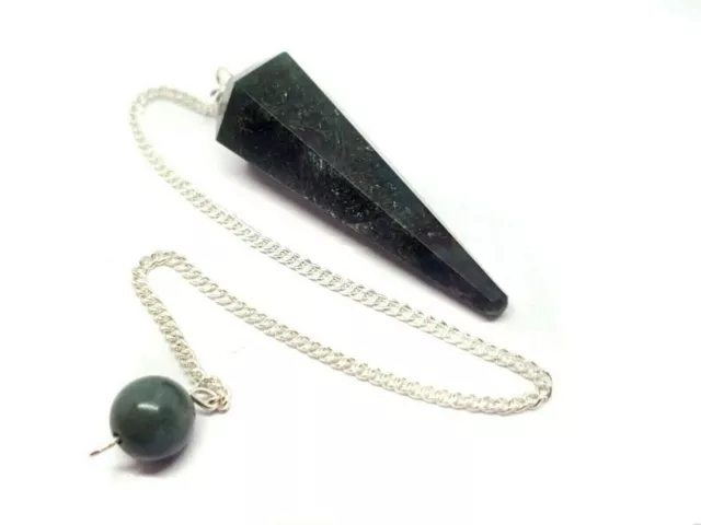 Bloodstone Pendulum Reiki Crystal Charged Dowsing Divination Gemstone Quality