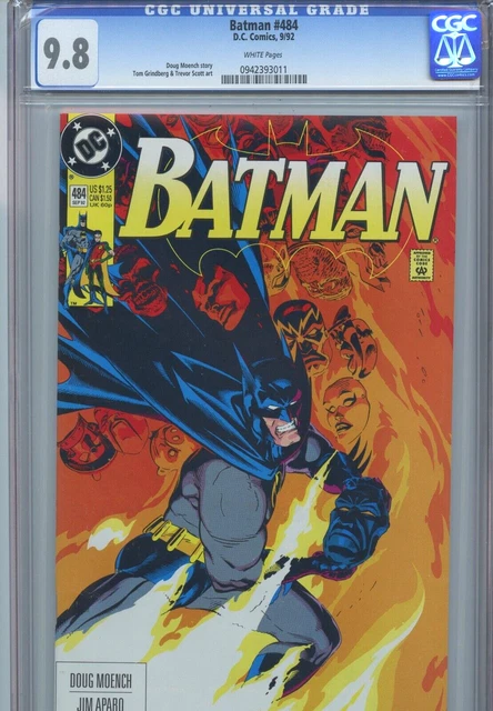 1992 Dc Comics Batman #484 Cgc 9.8 - Doug Moench And Jim Aparo - Beauty