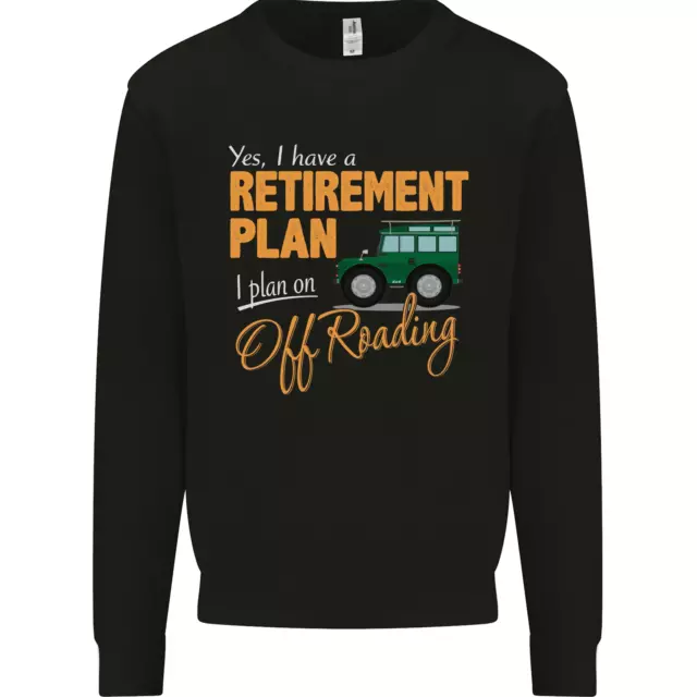 Felpa da uomo divertente Retirement Plan Off Roading 4X4 Road