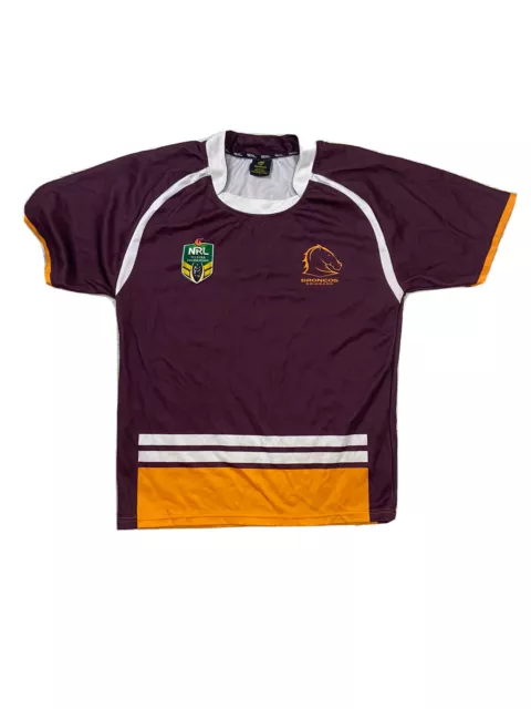 NRL BRISBANE Broncos Australian Rugby League Football Supporter Jersey Small