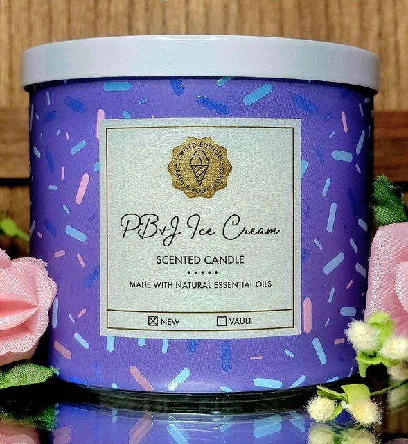 B&BW PB&J ICE Cream Limited Edition 3Wick Candle !! SOLD OUT ONLINE