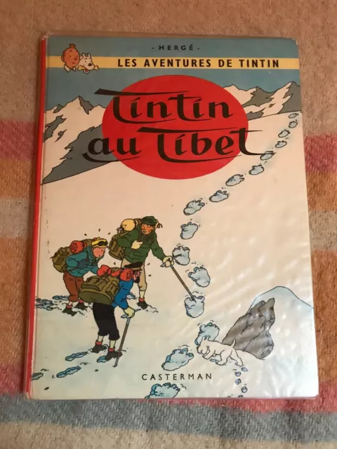 TINTIN AU TIBET B39 (1970-71) Hergé  les aventures de tintin BD ancienne