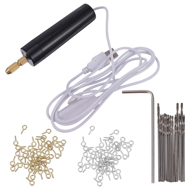 115 Pcs Usb De Charge Perceuse Électrique Bois Forets Nail Piercing Outil