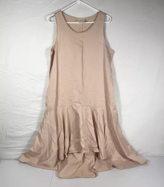 Anthropologie Maeve Women's Dress Size Large Peach Camellia Boho Cottagecore