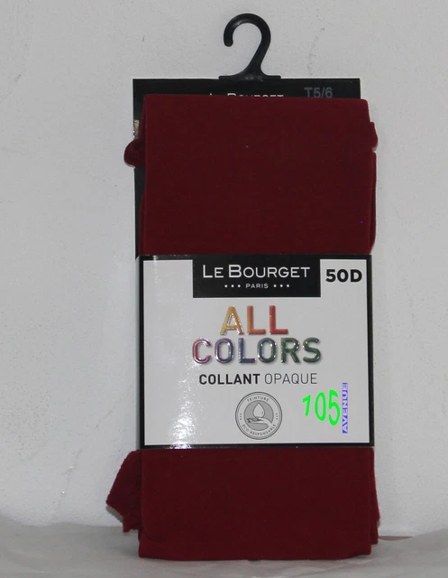 Collants Noirs Opaques LE BOURGET T.3/4 - 93% Polyamide, 7% élasthanne, Pour Automne-hiver