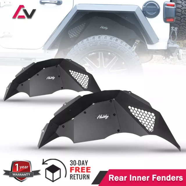 2Pcs Rear Inner Fender Liners For 2018-2023 Jeep WRANGLER JL/JLU Offroad Steel