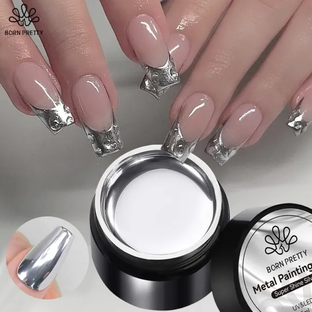 BORN PRETTY Metallic Painting Gel Polish Mirror 5ml Soak Off UV LED Gel Lack