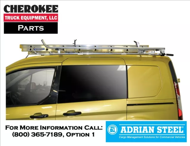 Adrian Steel 63-TCS14, Double Grip-Lock Ladder Rack for 2014 Transit Connect SWB