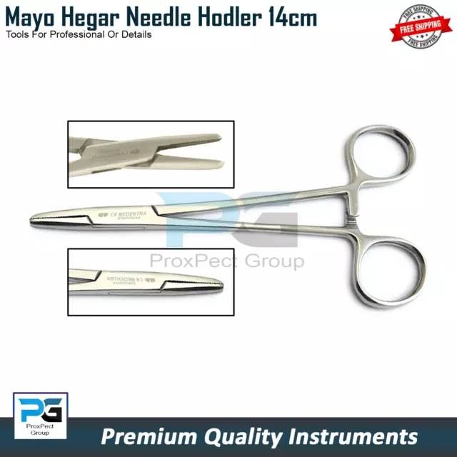 Hemostats Body Piercing Tools Mayo Hegar Needle Holder 14cm Quality Branded Tool