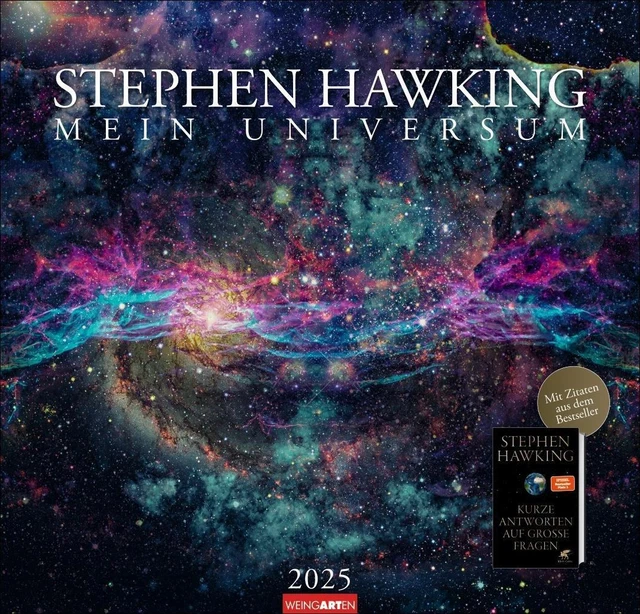 STEPHEN HAWKING KALENDER 2025 Kalender Spiralbindung 14 S