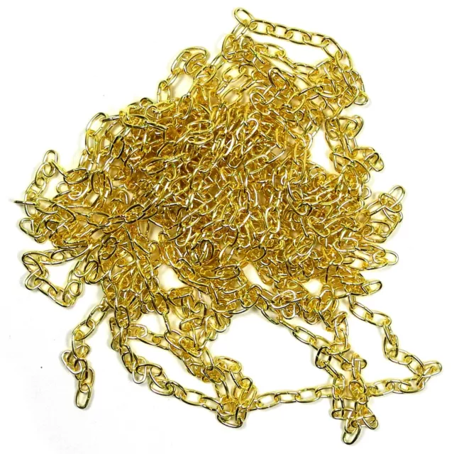 Brass Cuckoo Clock Chain 60 Links Per Foot - 2 x 1.75mtr Lengths - CC55 2