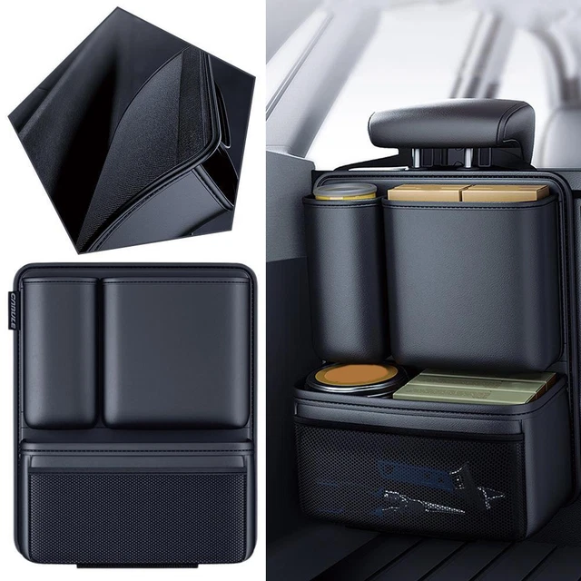 Organisateur Coffre Voiture Pour Audi Q3 2011-2018 - Cuir Imperméable, 33x32x30 Cm, Séparateurs Amovibles
