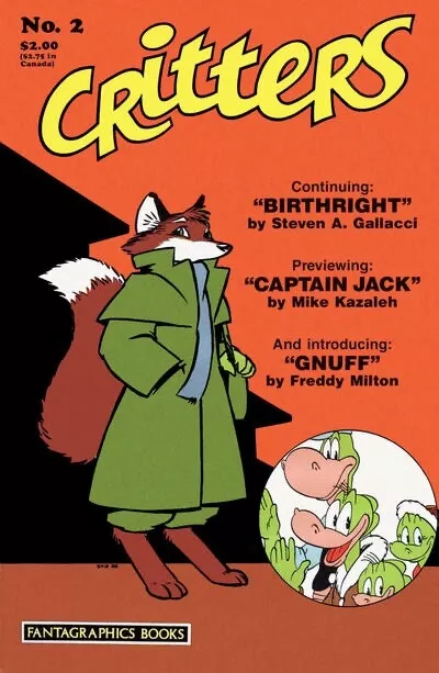 CRITTERS #2 F/VF, Fantagraphics Comics 1986 Stock Image