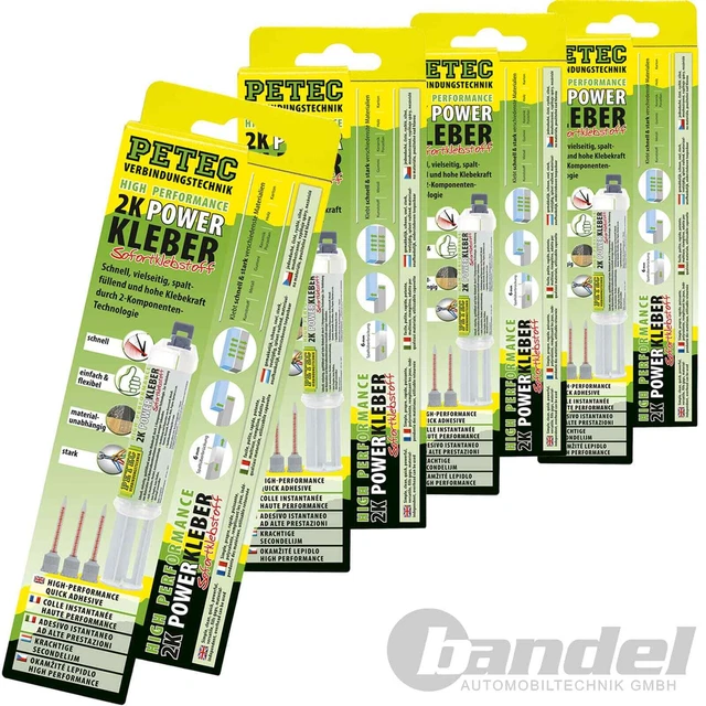 4x11ml 93510 PETEC 2K ADESIVO ELETTRICO ADESIVO UNIVERSALE 2 COMPONENTI