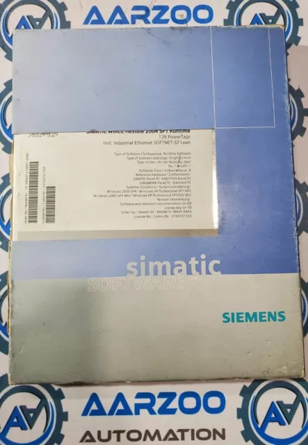 Siemens 6AV6613-1BA01-0AA0 New WINCC FLEXIBLE RUNTIME 128 Power Tags