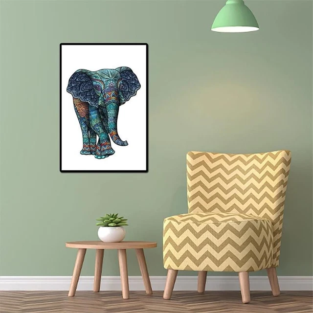 Elephant Lion Shape Jigsaw Puzzle Adults Kids Educational Birthday Toys Gifts 10