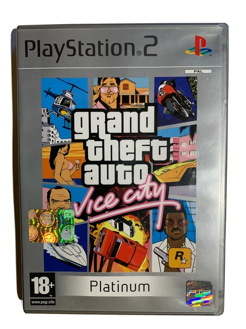 Grand Theft Auto Vice City Sony Playstation Ps2 Platinum Pal Ita Rockstar Games