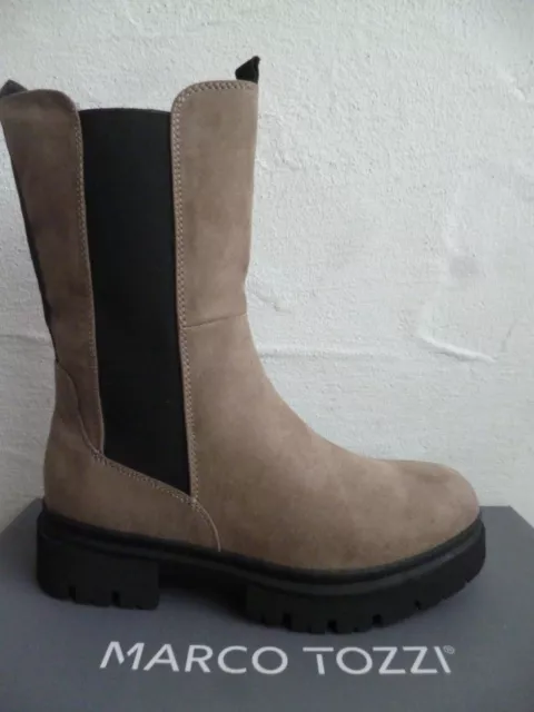 Marco Tozzi Bottes Bottines pour Femmes Bottines Boots Beige Neuf