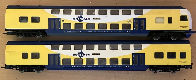 2ER SET PIKO 57603 Metronom Steuerwagen Doppelstockwagen ...