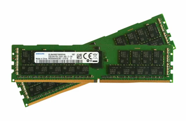 Samsung 64GB Kit (2x32GB) DDR4-2666 DR x4 PC4-21300 ECC registriert 288-poliger RDIMM
