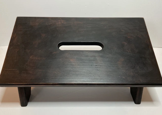 WOODEN NURSING FOOT STOOL 16”x9”x7” ADDS LIFT WHERE NEEDED WHEN NURSING