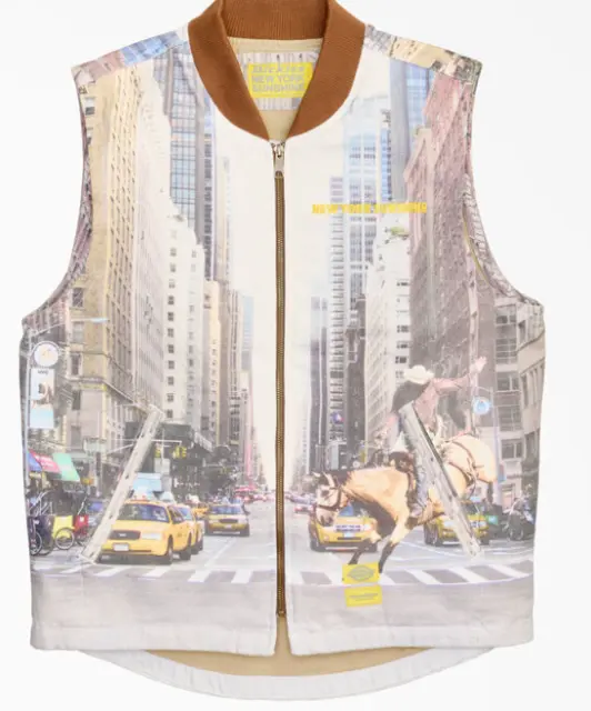 New York Sunshine x Dickies City Cowboy Photoreal Vest Men's L NWT MSRP $220