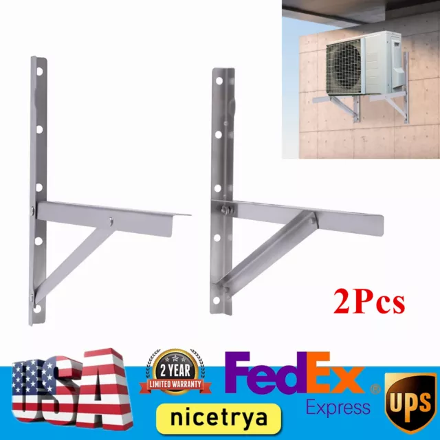 Mini Split Wall Mounted Mounting AC Rack Air Conditioner Bracket Hanging Rack US