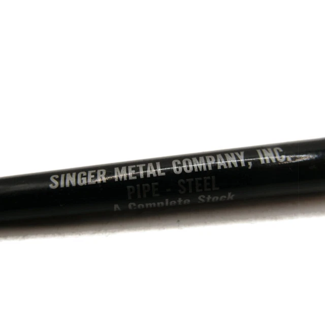SINGER METAL COMPANY Inc. Pluma publicitaria vintage Pipe Steel Enid