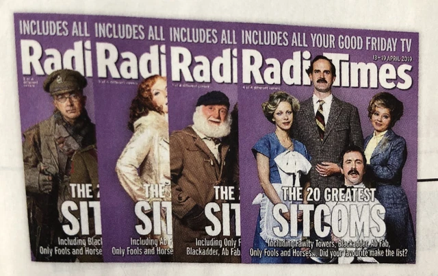 Radio Sitcoms RADIO TIMES GREATEST Sitcoms Set 4 Covers Blackadder Ab Fab Fawlty ...