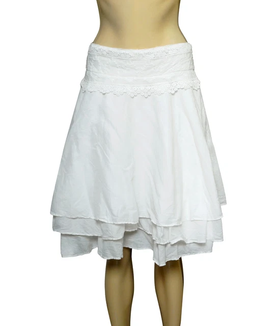 Jupon Ewa I Walla Taille XS - Blanc - Occasion Très Bon état - Style Maxi