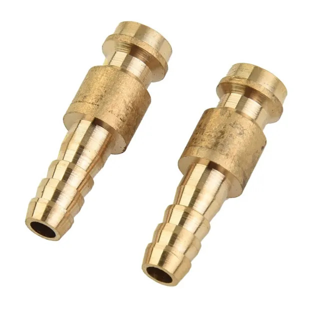 6mm Gas & Water Male Adapter Quick Connector 2x Fit for TIG Welding Torch Intake