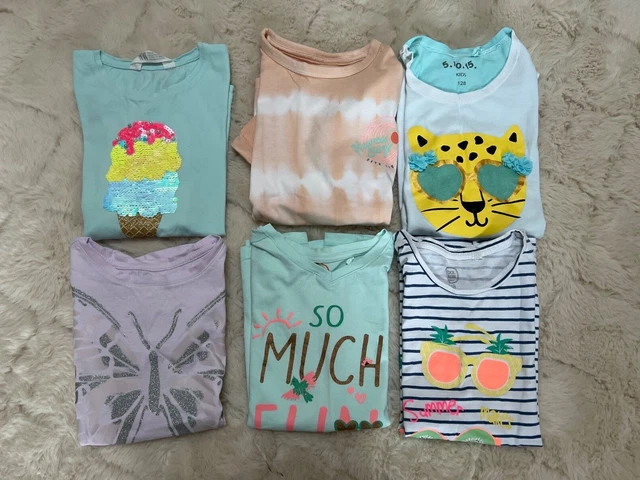 Girls Summer Tops Bundle Age 6-7 yrs M&S GAP H&M Vgc