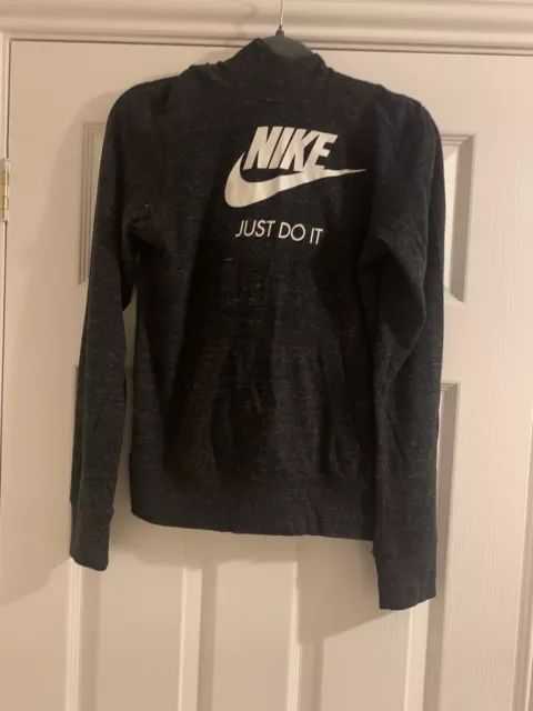 Boys Nike Grey  Hoodie. Age 11-12 Years, Good Condition**