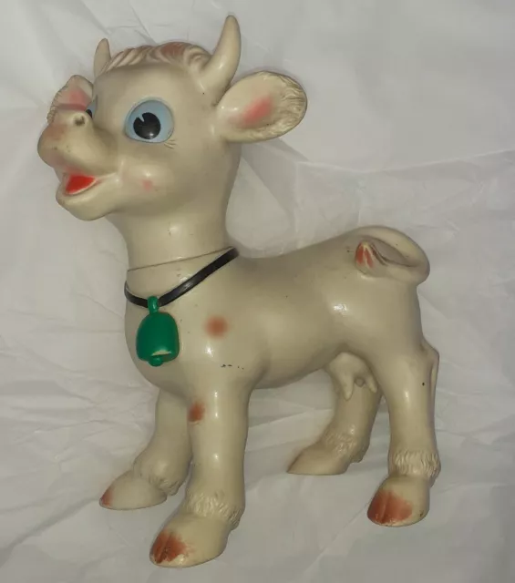 Figurine Pouet Vache Vintage A-33 no Combex Delacoste Rubbertoys Disney Mickey