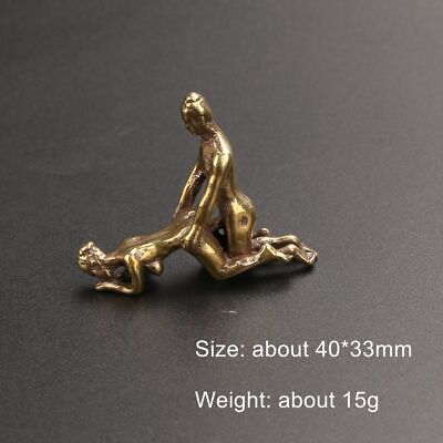 Craft Ornaments Sex Position Figure Statue Sexual Lover Brass Handwork Charm