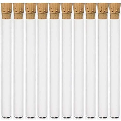 16x150mm Borosilicate Glass Test Tubes with Cork Stoppers, 23ml Vol, Karter S...