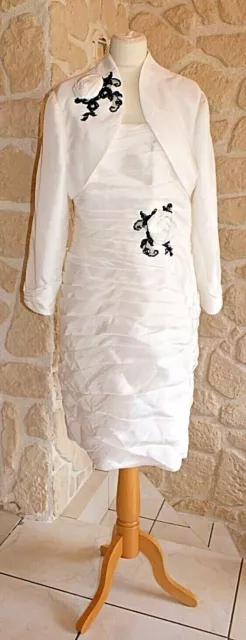 ROBE COCKTAIL IVOIRE BOL RO petit 50 Point Mariage mod le
