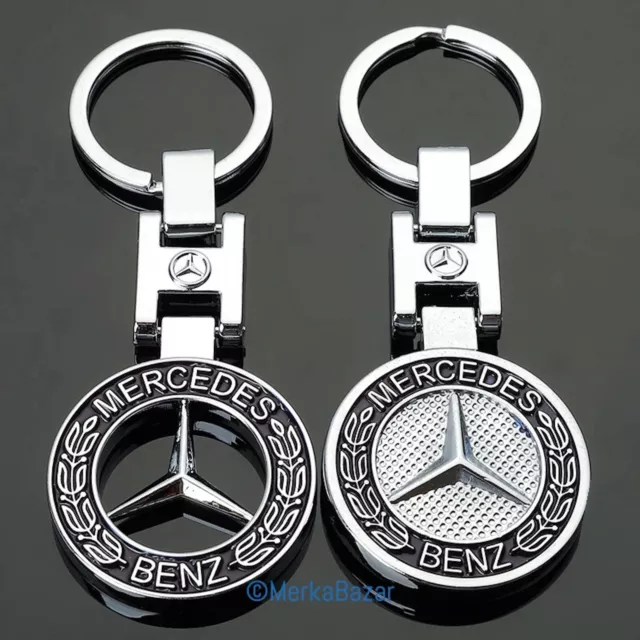 Nuevo Llavero Para Mercedes Benz De Niquel Porta Llaves Amg