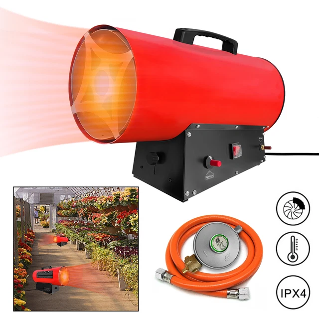 Gasheizgebläse Gasheizer 30kW Bauheizer Heizgerät Heizgebläse Industrie Heizer